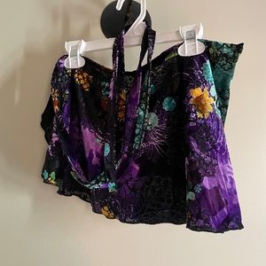 *NWOT* Colorful Wrap Velvet Ballet Skirt